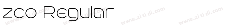 zco Regular字体转换 zco Regular字体转换
